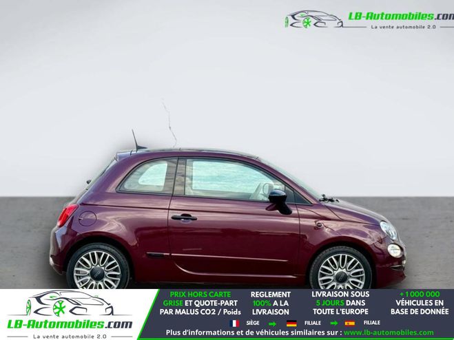 Fiat 500 1.2 69 ch BVA Prune M�tallique de 2018