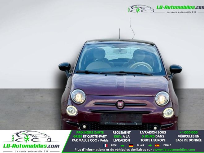 Fiat 500 1.2 69 ch BVA Prune M�tallique de 2018