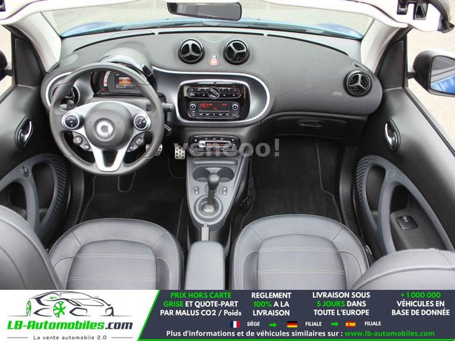 Smart Fortwo 1.0 71 ch  BVA Bleu M�tallique de 2016