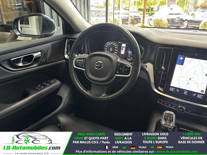 Volvo V60 T6 AWD 253 ch + 145 ch BVA Bleu M�tallique de 2020