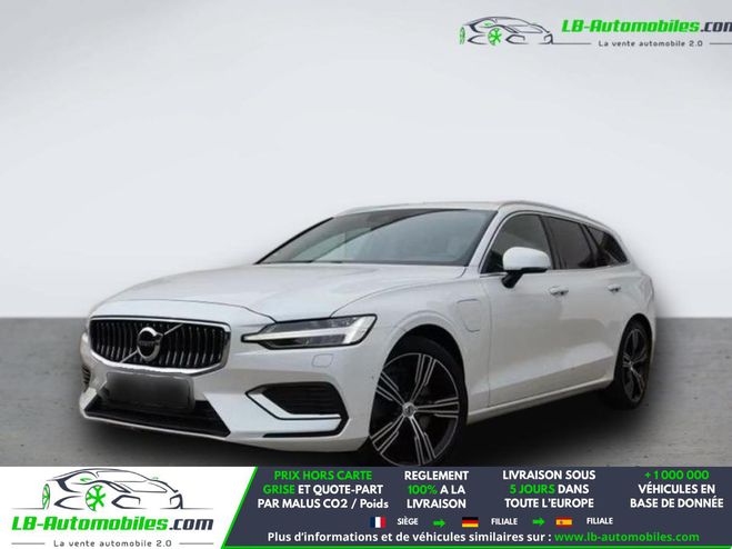 Volvo V60 T6 AWD 253 ch + 145 ch BVA Blanc M�tallique de 2021