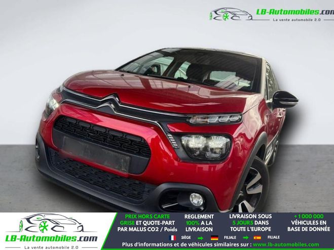 Citroen C3 PureTech 83 BVM Rouge M�tallique de 2020