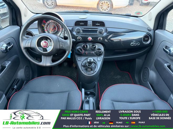 Fiat 500 1.2 8V 69 ch BVM Noir M�tallique de 2015