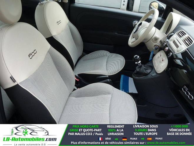 Fiat 500 1.2 8V 69 ch BVM Noir M�tallique de 2015