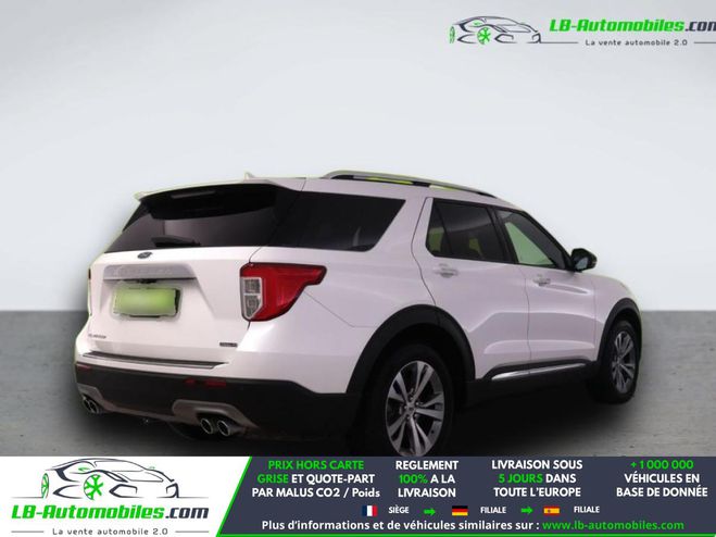 Ford Explorer 3.0 E 457 ch PHEV BVA AWD Blanc M�tallique de 2020