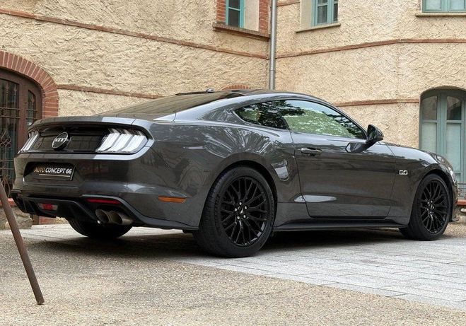 Ford Mustang Fastback 5.0 V8 450ch GT BVA10 pas de ma Gris de 2018