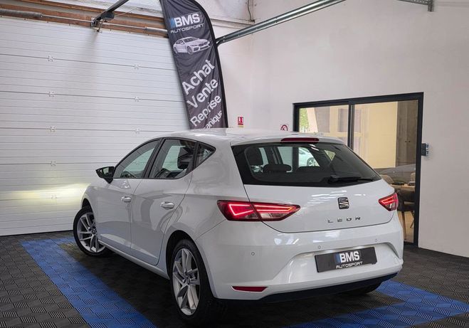 Seat Leon 2.0 TDI 150 Style (GPS, Full LED, Blueto Blanc de 2013
