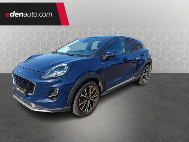 Ford Puma 1.0 Flexifuel 125 ch S&S BVM6 Titanium bleu de 2022