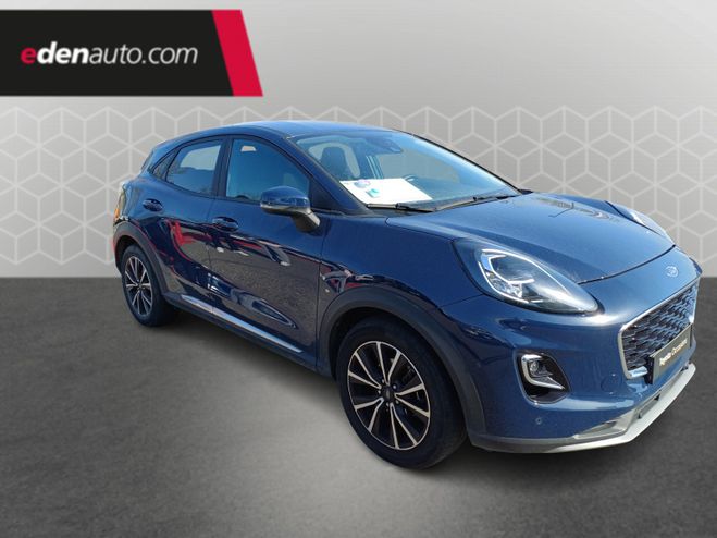 Ford Puma 1.0 Flexifuel 125 ch S&S BVM6 Titanium bleu de 2022