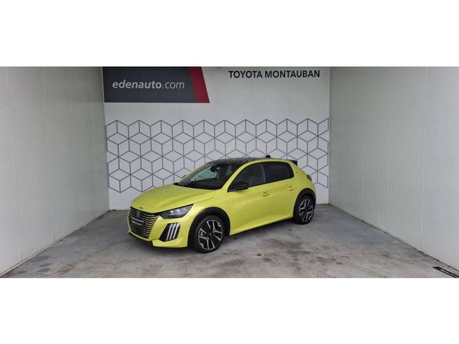 Peugeot 208 Hybrid 100 e-DCS6 GT jaune de 2024