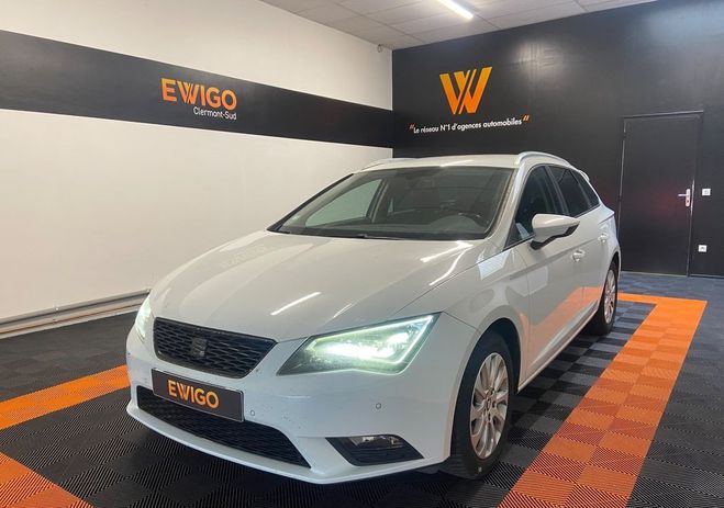 Seat Leon ST 1.6 tdi 110 my canal Blanc de 2018