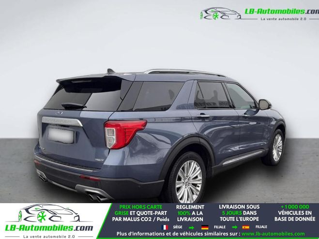 Ford Explorer 3.0 EcoBoost 363 ch PHEV BVA AWD Bleu M�tallique de 2021