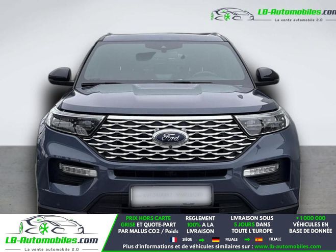 Ford Explorer 3.0 EcoBoost 363 ch PHEV BVA AWD Bleu M�tallique de 2021