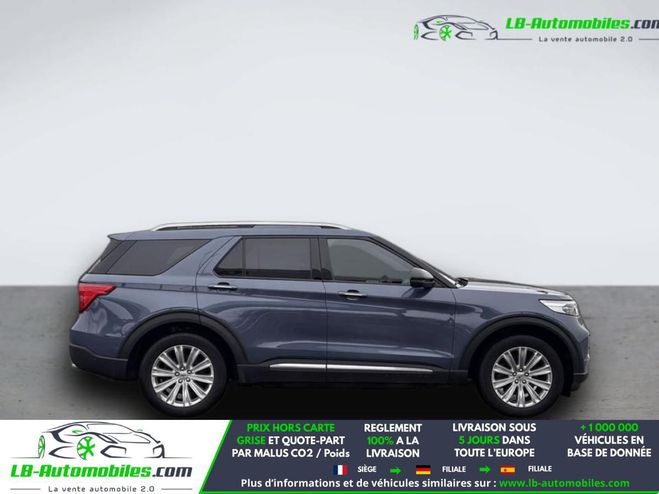 Ford Explorer 3.0 EcoBoost 363 ch PHEV BVA AWD Bleu M�tallique de 2021