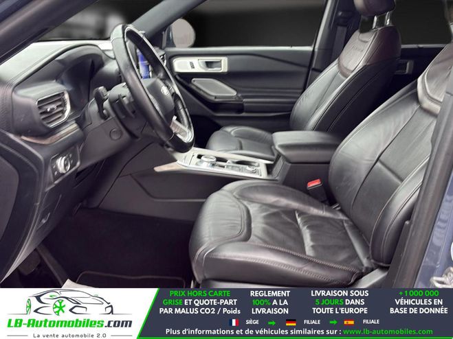 Ford Explorer 3.0 EcoBoost 363 ch PHEV BVA AWD Bleu M�tallique de 2021
