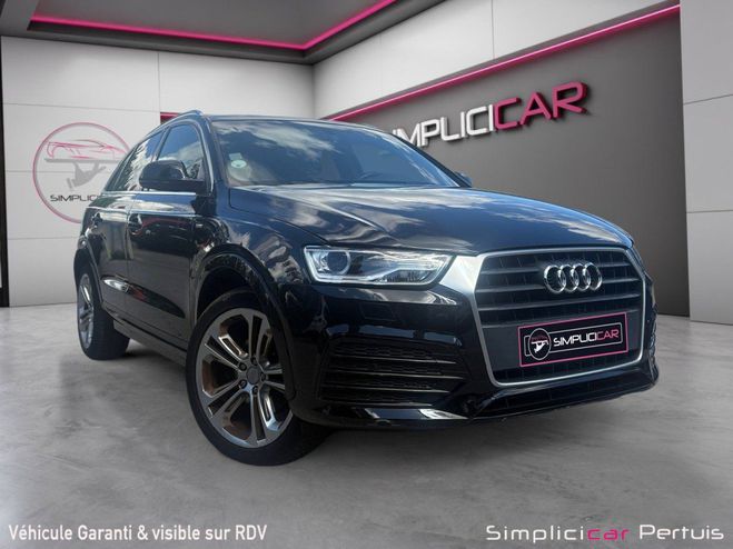 Audi Q3 2.0 TDI 150 ch S tronic 7 S line tr�s bo Noir de 2016