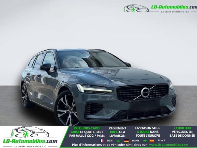 Volvo V60 T6 AWD Hybride Rechargeable 253 ch + 145 Gris M�tallique de 2022
