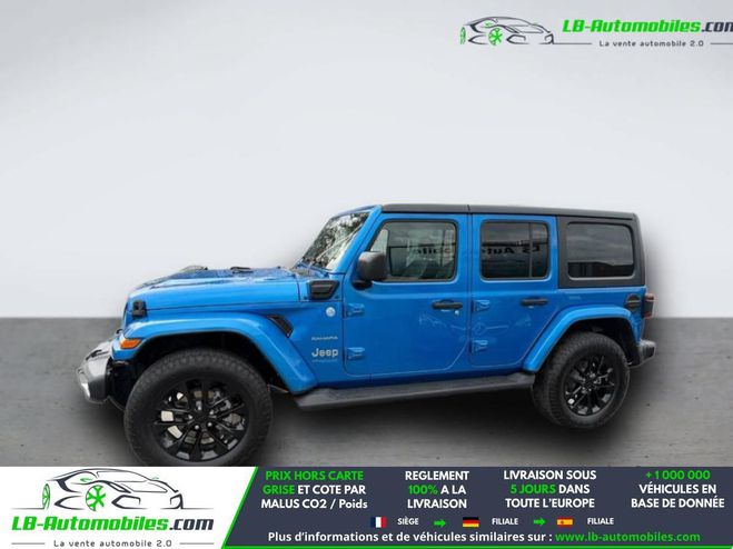 Jeep Wrangler Unlimited 4xe 2.0 l T 380 ch 4x4 BVA Bleu M�tallique de 2021