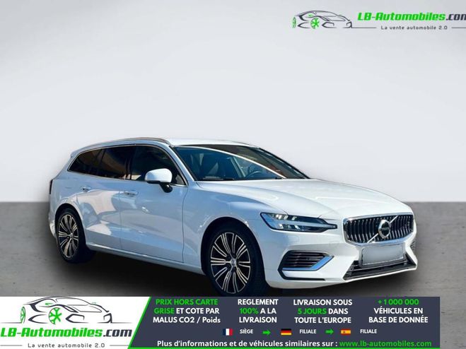 Volvo V60 T6 AWD 253 ch + 145 ch BVA Blanc de 2021