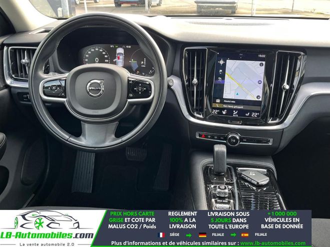 Volvo V60 T6 AWD 253 ch + 145 ch BVA Noir M�tallique de 2020