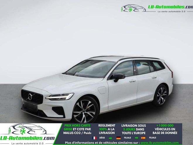 Volvo V60 T6 AWD 253 ch + 145 ch BVA Blanc de 2021