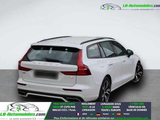 Volvo V60 T6 AWD 253 ch + 145 ch BVA Blanc de 2021