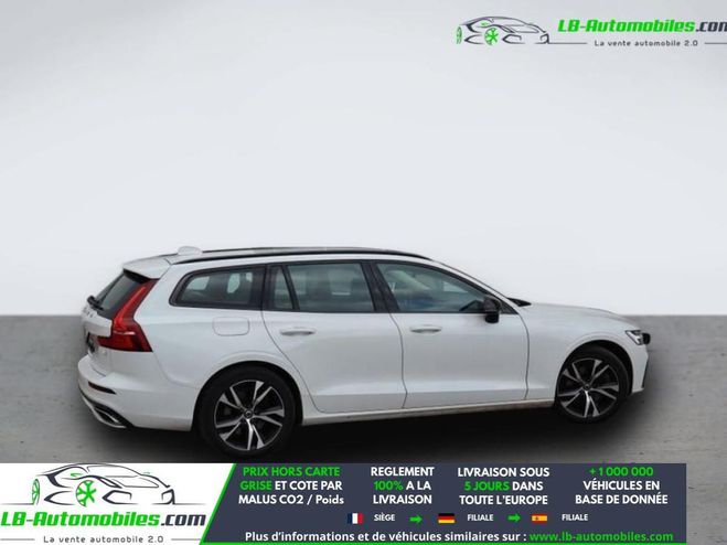 Volvo V60 T6 AWD 253 ch + 145 ch BVA Blanc de 2021