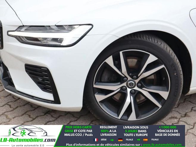 Volvo V60 T6 AWD 253 ch + 145 ch BVA Blanc de 2021