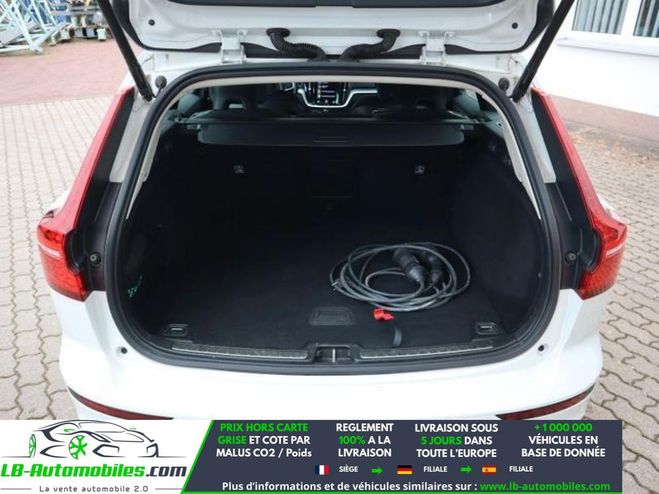 Volvo V60 T6 AWD 253 ch + 145 ch BVA Blanc de 2021