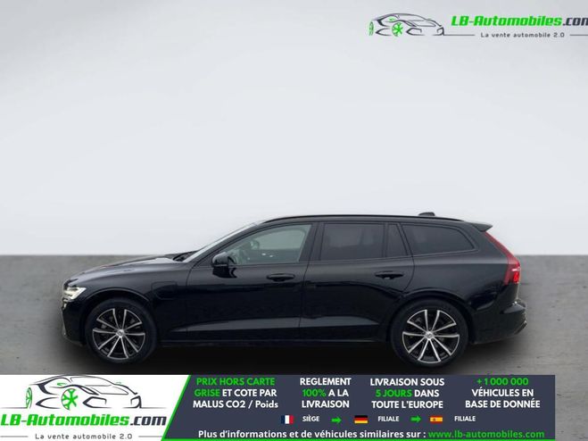 Volvo V60 T6 AWD Hybride Rechargeable 253 ch + 145 Noir de 2022