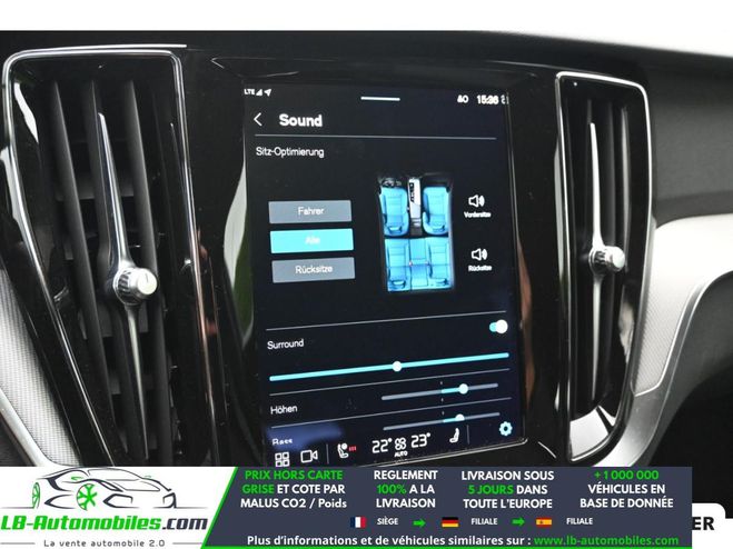 Volvo V60 T6 AWD Hybride Rechargeable 253 ch + 145 Noir de 2022