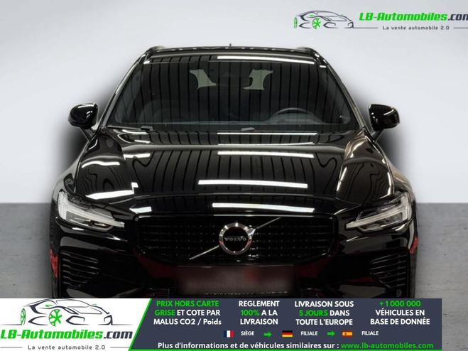 Volvo V60 T6 AWD 253 ch + 145 ch BVA Noir M�tallique de 2021