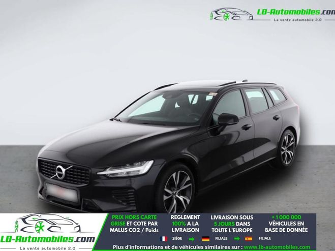 Volvo V60 T6 AWD 253 ch + 145 ch BVA Noir M�tallique de 2022