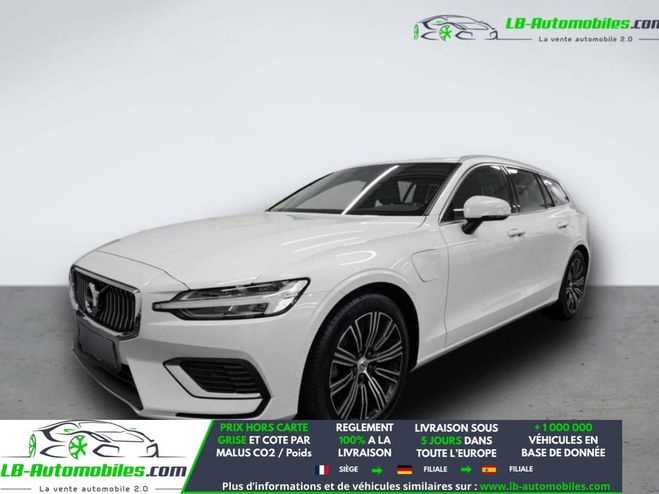 Volvo V60 T6 AWD 253 ch + 145 ch BVA Blanc de 2022