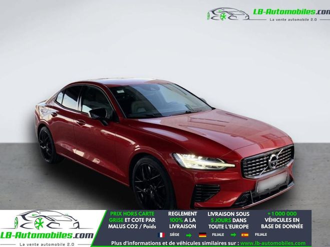 Volvo S60 T8 AWD 310 ch + 145 ch BVA Rouge M�tallique de 2022