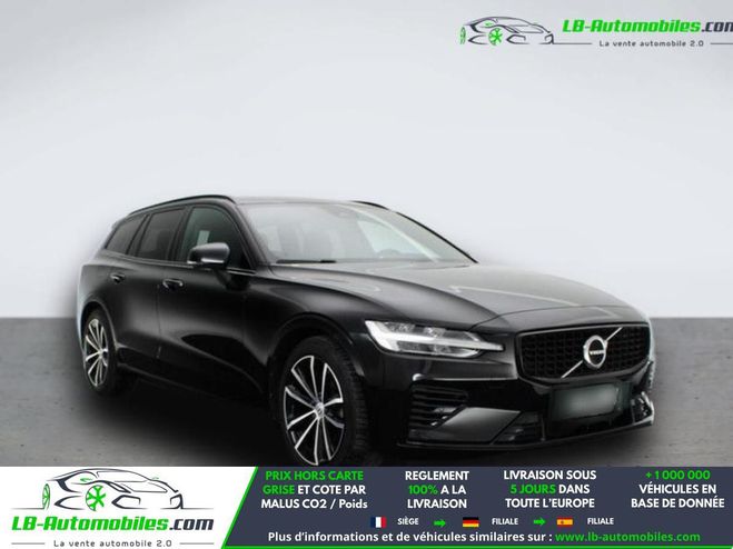 Volvo V60 T6 AWD Hybride Rechargeable 253 ch + 145 Noir de 2022
