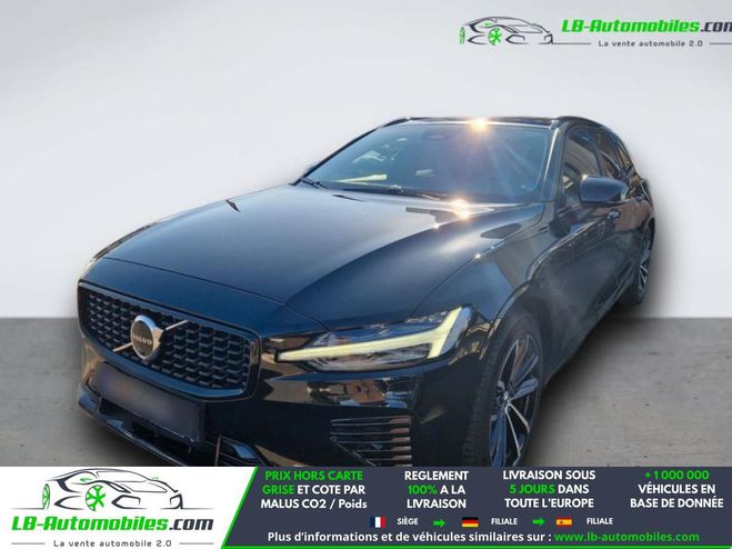 Volvo V60 T6 AWD 253 ch + 145 ch BVA Noir M�tallique de 2022