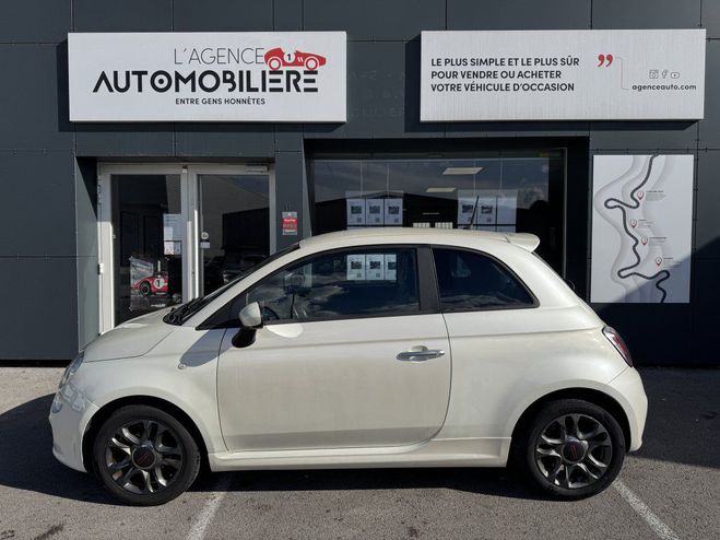 Fiat 500 1.2l 69cv S Blanc de 2014