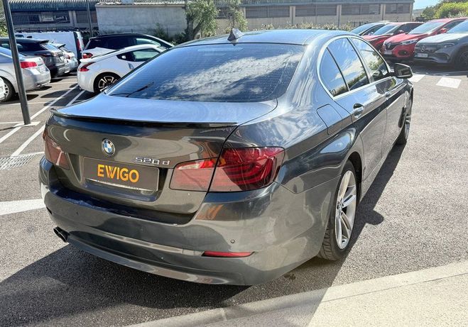 BMW Serie 5 2.0 520d 184ch luxury ? gps si�ges elect Gris de 2012
