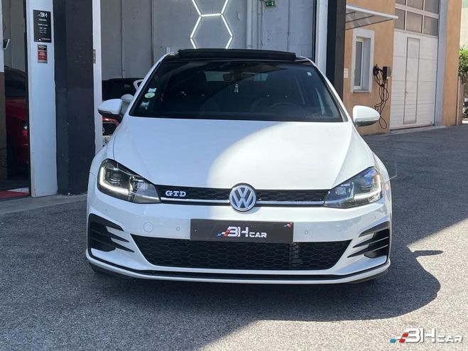 Volkswagen Golf 2.0 TDI 184cv GTD / SUIVI D'ENTRETIEN /  Blanc de 2018