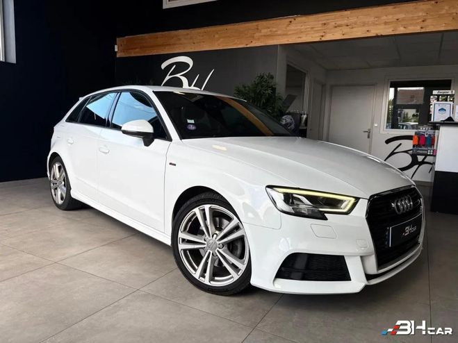 Audi A3 SPORTBACK S-LINE 2.0 TFSI 190cv S-TRONIC Blanc de 2019