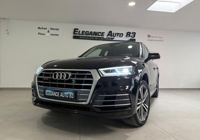Audi Q5 2.0 TDI 190CH S LINE QUATTRO TRONIC 7 CA Noir de 2018