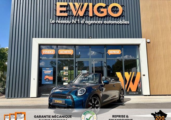 Mini One cabrio 2.0 178ch cooper s sidewalk bva a Bleu de 2021