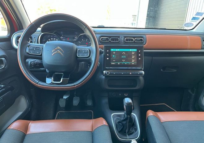 Citroen C3 1.2l 110ch shine moteur neuf- apple carp Orange de 2017