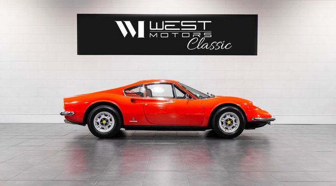 Ferrari Dino 246 GT V6 2.4 195 ? Immat France Restaur Rouge de 1971