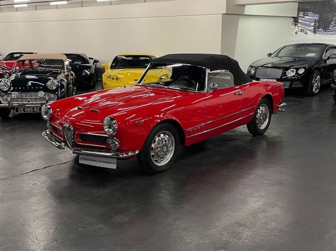Alfa romeo 2000 SPIDER TOURING SUPERLEGGERA rouge de 1959