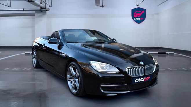 BMW Serie 6 650i V8 4.4 408 ch * Cabriolet * Luxe &a Noir de 2011