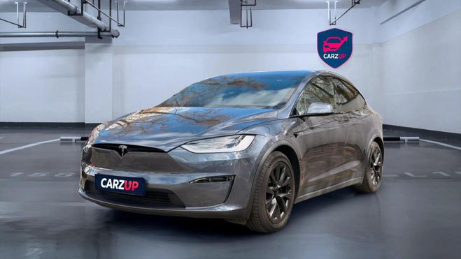Tesla Model X * PLAID 1020 ch * 4x4 * 6 Places * Toit  Gris de 2022