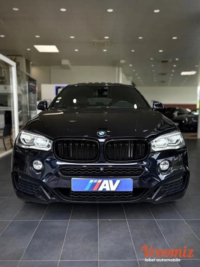 BMW X6 40d (F16) 3.0d - 313CH - XDRIVE - MSPORT Bleu de 2017