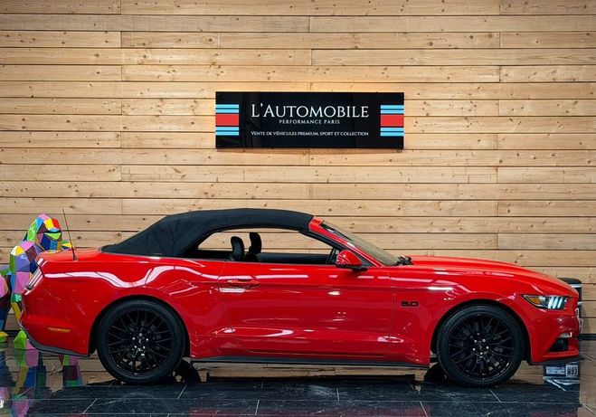 Ford Mustang CONVERTIBLE 5.0 V8 GT bva6 RACE RED CARP Rouge de 2017